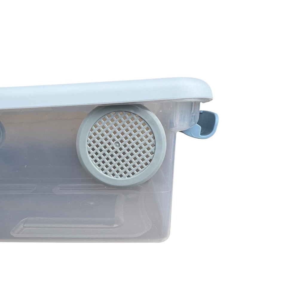 6 Qt Isopod Enclosure with 2” Ventilation | Locking Lid | Bioactive Terrarium Habitat
