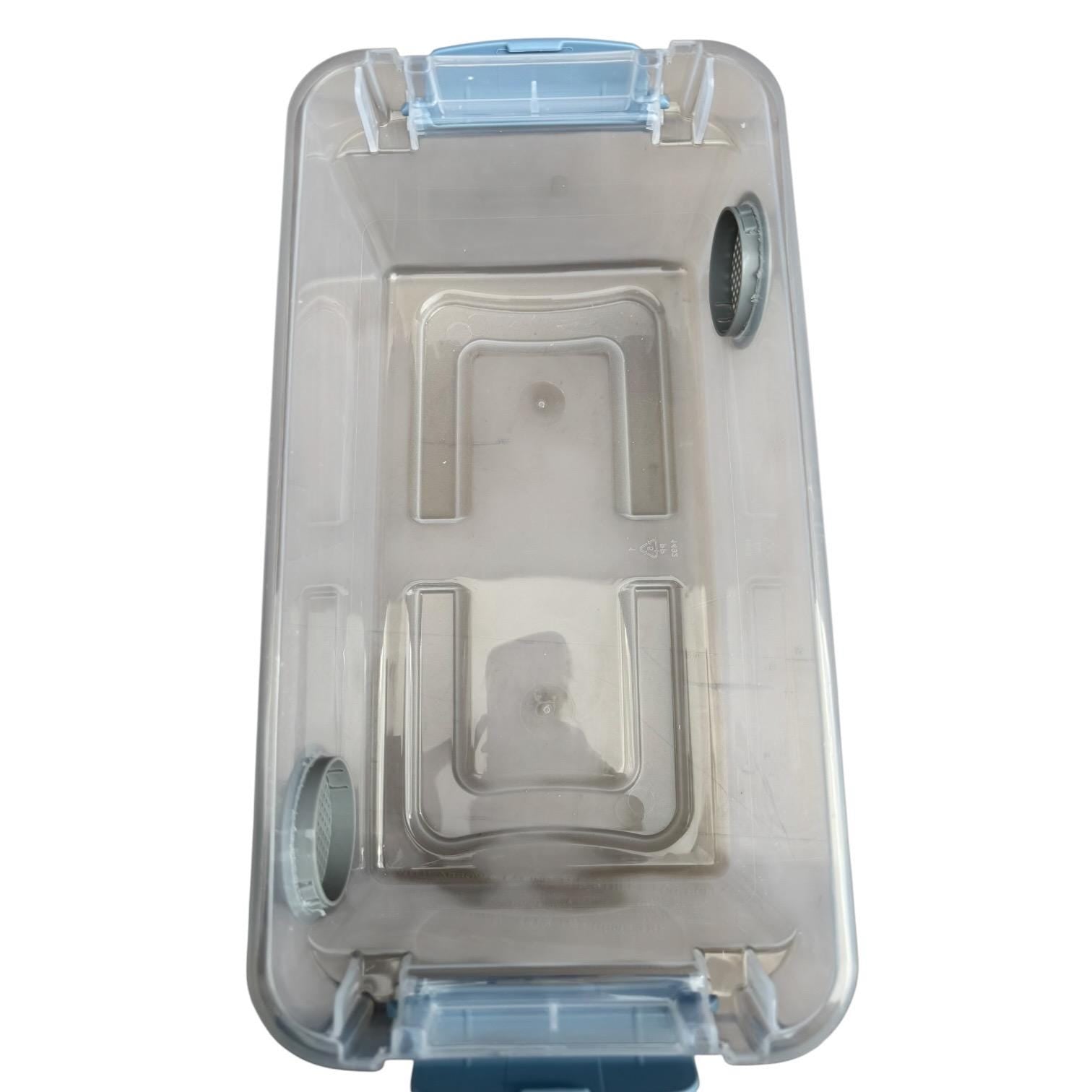 6 Qt Isopod Enclosure with 2” Ventilation | Locking Lid | Bioactive Terrarium Habitat