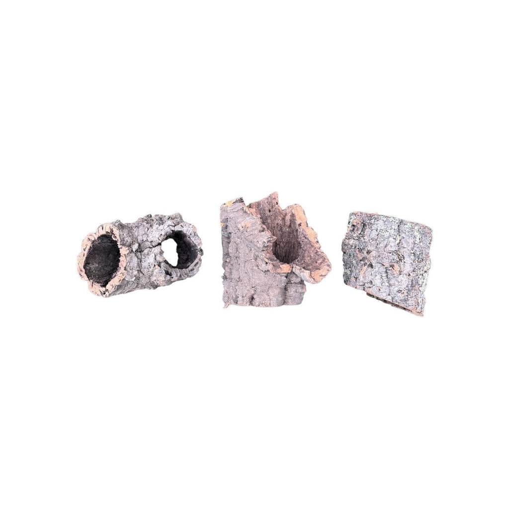 Natural Cork Bark Rounds for Reptiles & Bioactive Terrariums | Cork Bark Tubes | Vivarium Hide | Isopod Habitat | Orchid Mount