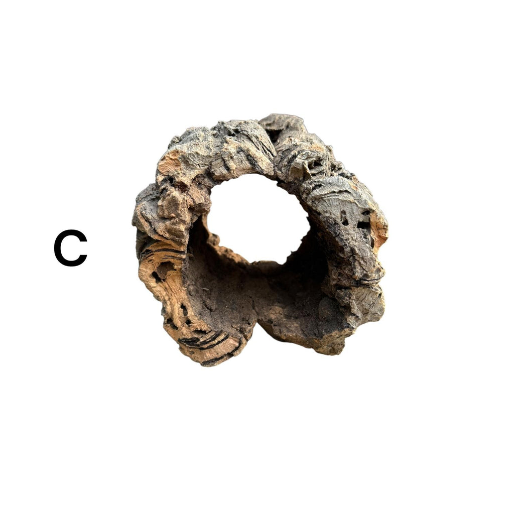 Natural Cork Bark Rounds for Reptiles & Bioactive Terrariums | Cork Bark Tubes | Vivarium Hide | Isopod Habitat | Orchid Mount
